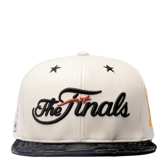 JUST DON NBA FINALS LEATHER PYTHON (IVORY-BLACK-BLACK-SILVER)