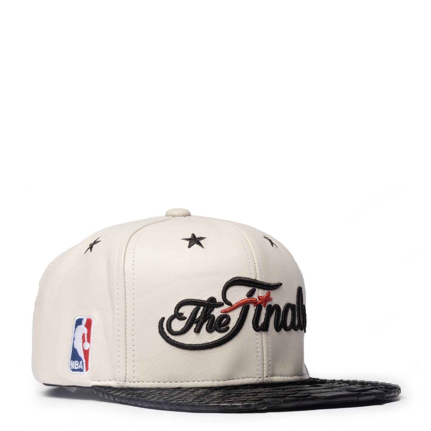 JUST DON NBA FINALS LEATHER PYTHON (IVORY-BLACK-BLACK-SILVER)