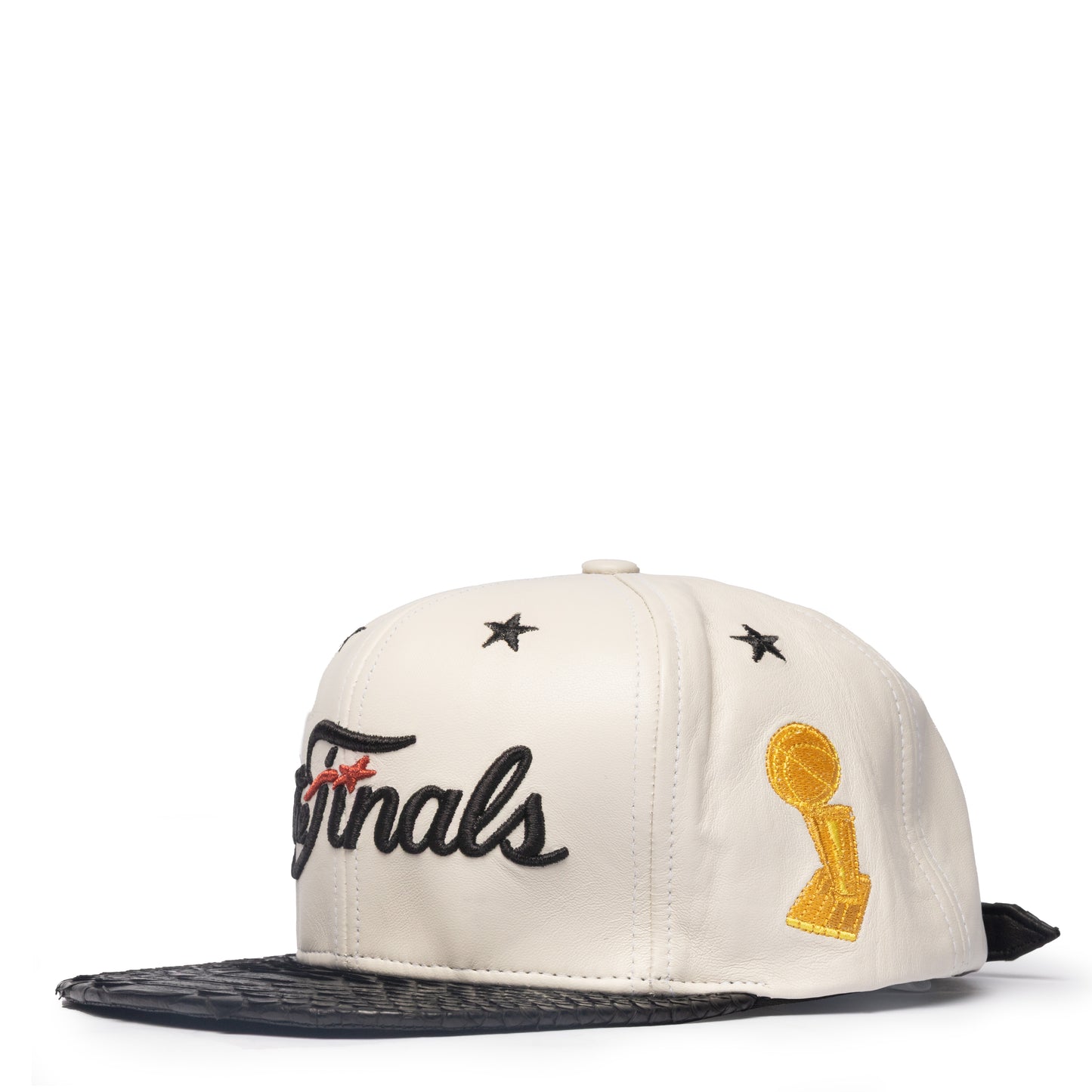 JUST DON NBA FINALS LEATHER PYTHON (IVORY-BLACK-BLACK-SILVER)