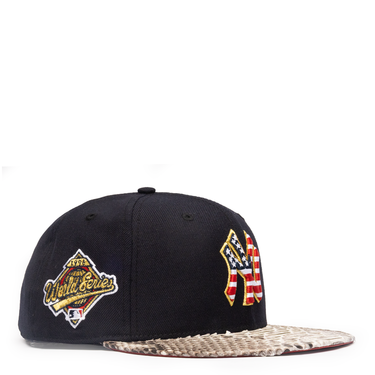 JUST DON NEW YORK YANKEES STARS STRIPES PYTHON (NAVY-NATURAL-RED-GOLD)