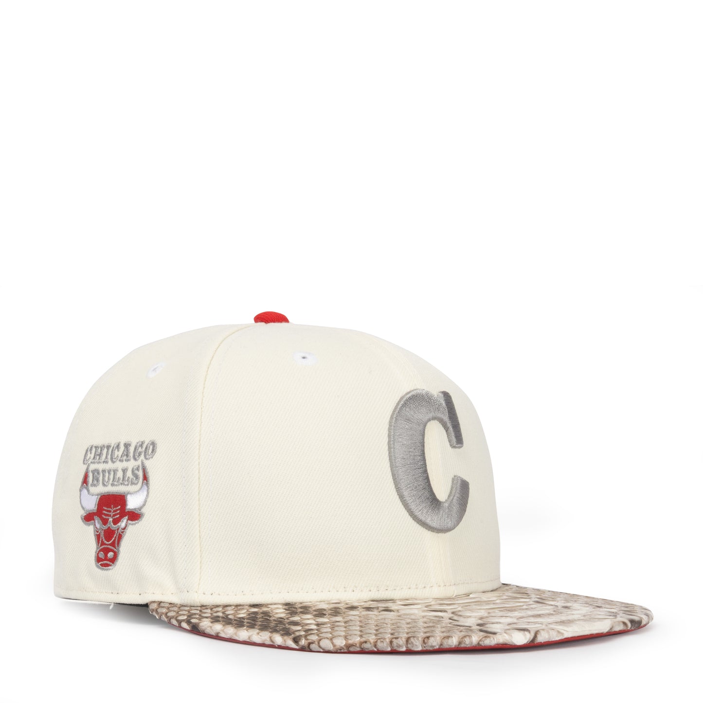 JUST DON CHICAGO BULLS “C” PYTHON (WHITE-NATURAL-RED-SILVER)