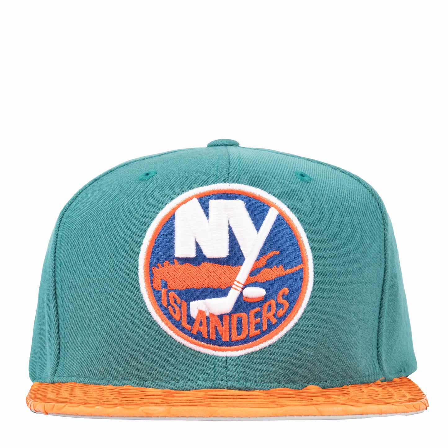 JUST DON NEW YORK ISLANDERS PYTHON (TEAL GREEN-ORANGE-SILVER)