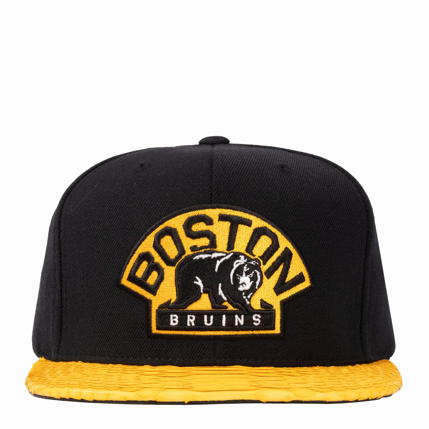 JUST DON BOSTON BRUINS PYHTON (BLACK-YELLOW-BLACK-GOLD)