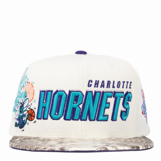 Just Don charlotte HORNETS  Python (WHITE-Natural-PURPLE-SILVER)