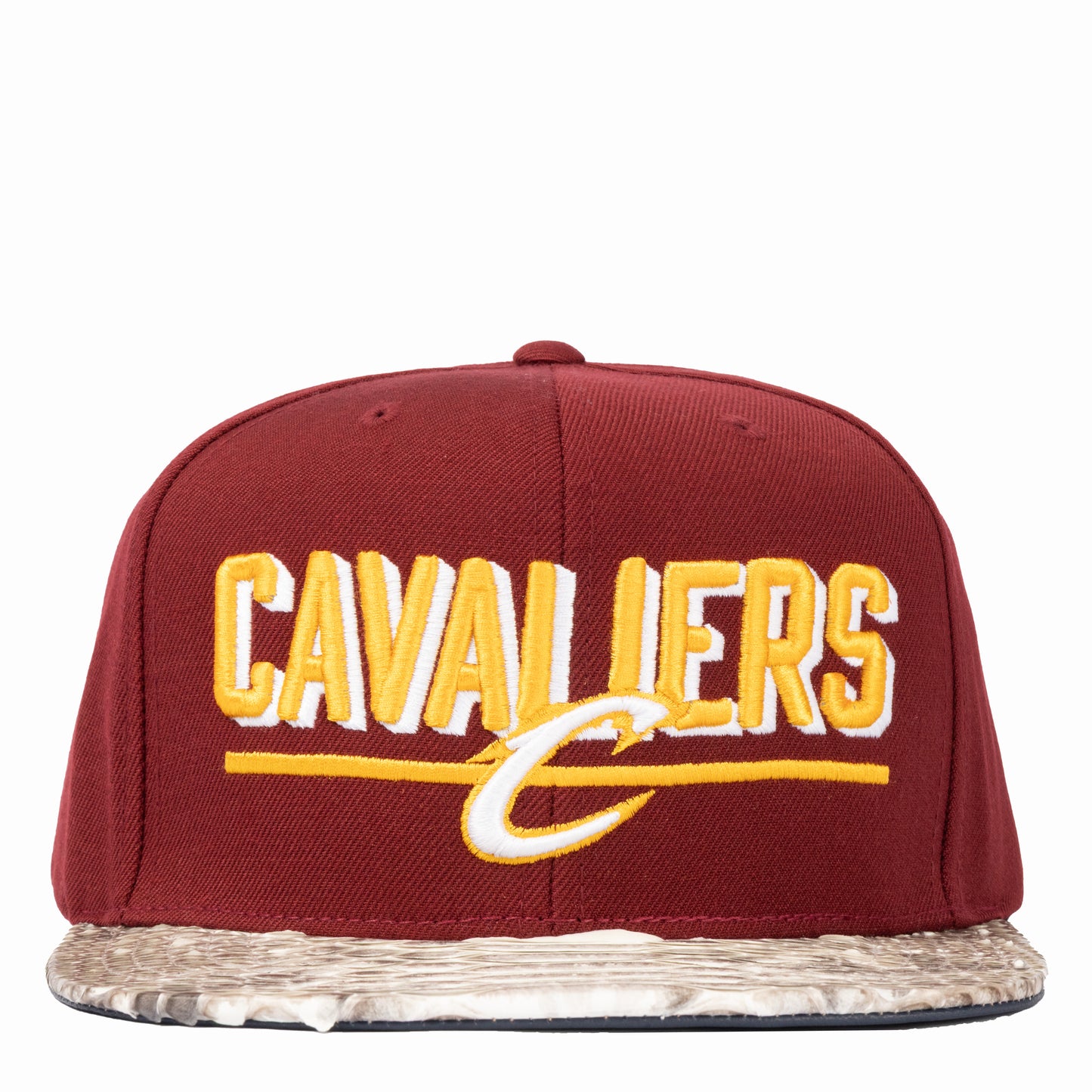 JUST DON CLEVELAND CAVS PYTHON (BURGUNDY-NATURAL-NAVY-GOLD)