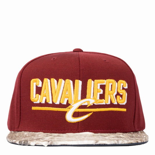 JUST DON CLEVELAND CAVS PYTHON (BURGUNDY-NATURAL-NAVY-GOLD)