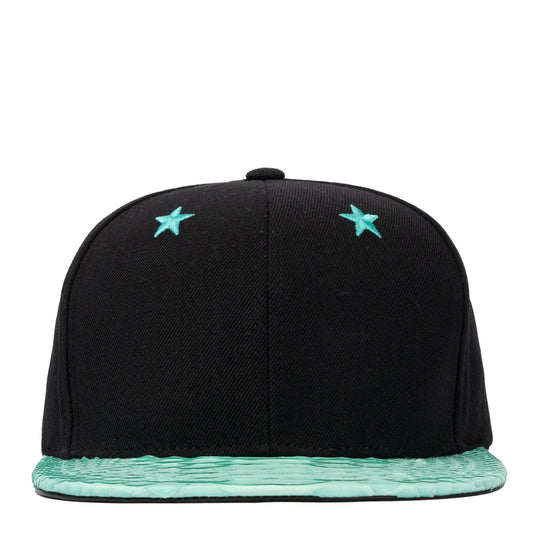 JUST DON MINT STAR EYELETS PYTHON (BLACK-MINT-BLACK-SILVER)