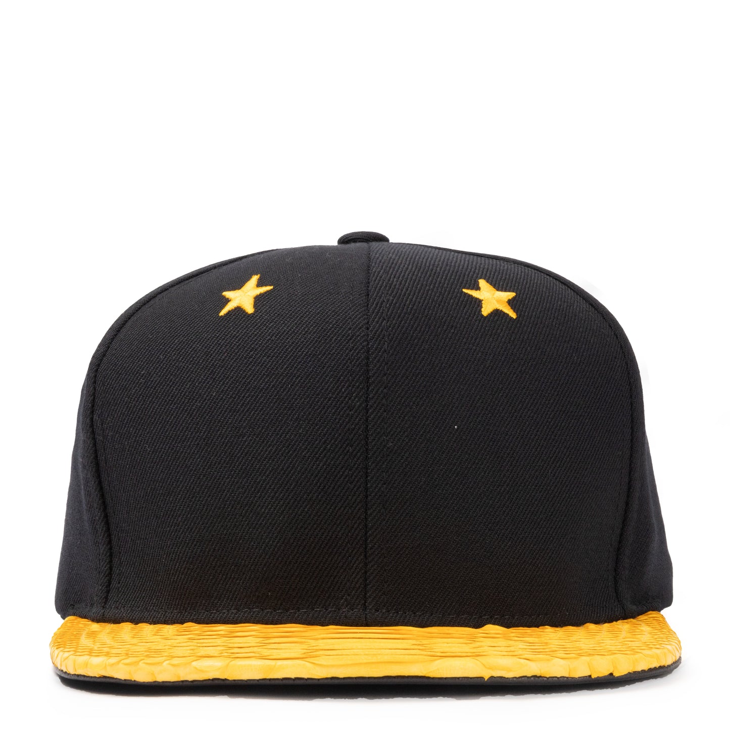 JUST DON YELLOW STAR EYELETS PYTHON (BLACK-YELLOW-BLACK-GOLD)