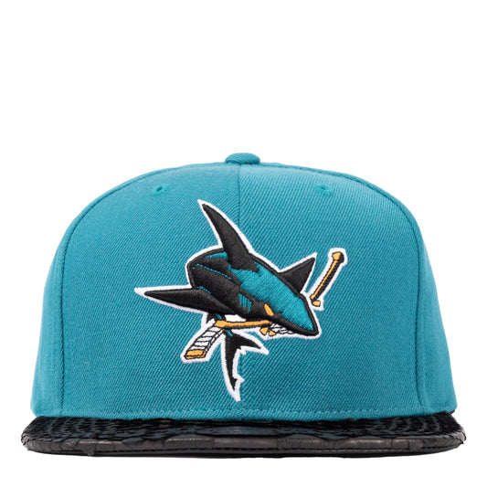 JUST DON SAN JOSE SHARKS PYTHON (PACIFIC TEAL-BLACK-BLACK-GOLD)