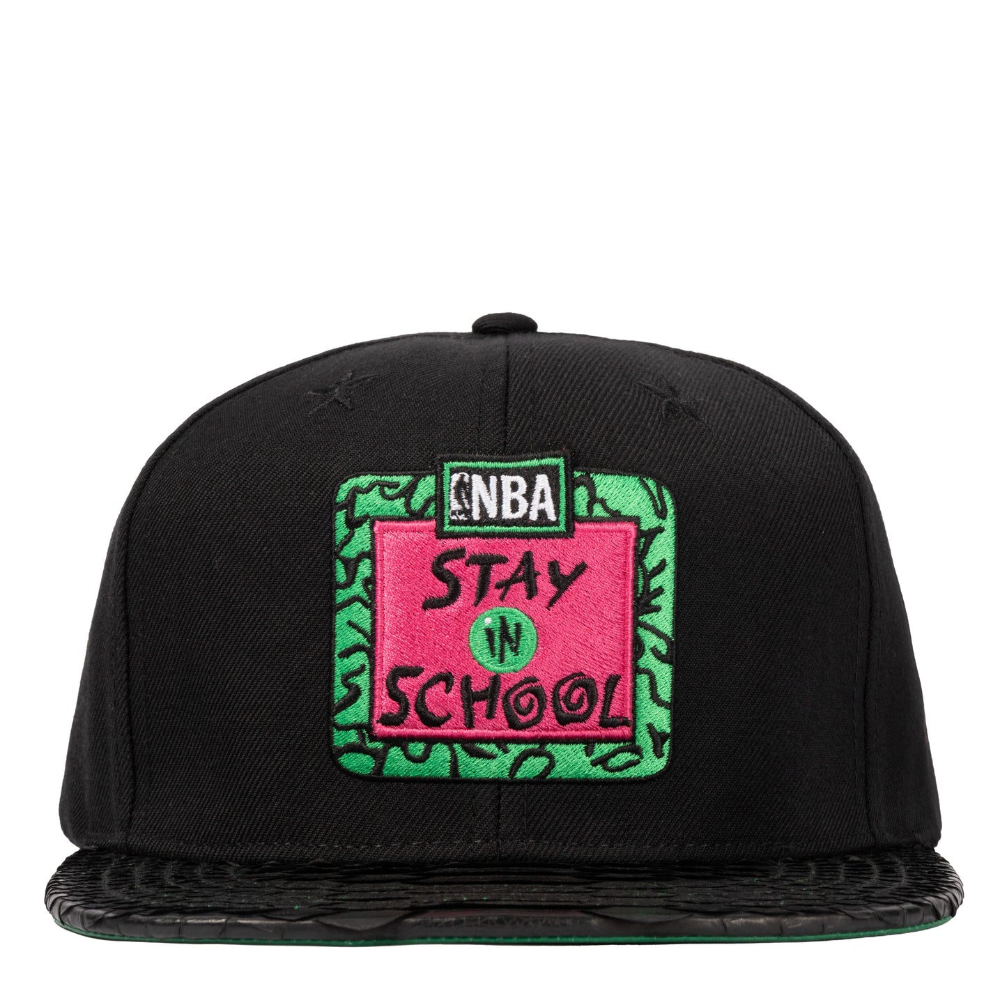 JUST DON STAY IN SCHOOL STARS EYELID PYHTON (BLACK-GREEN-BLACK-SILVER )