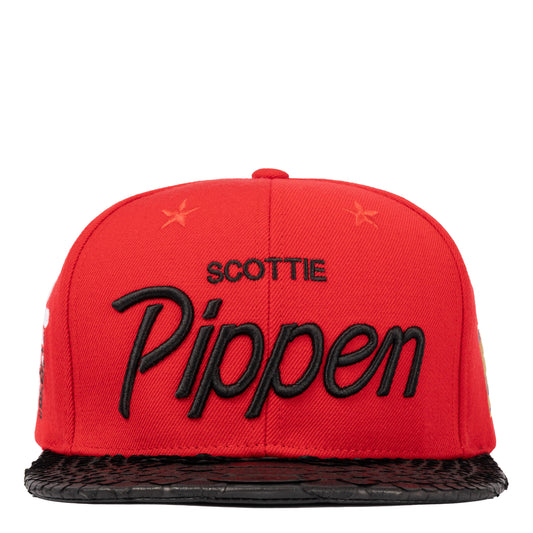 JUST DON CHICAGO BULLS “Scottie Pippen” PYTHON (Red-BLACK-BLACK-GOLD)