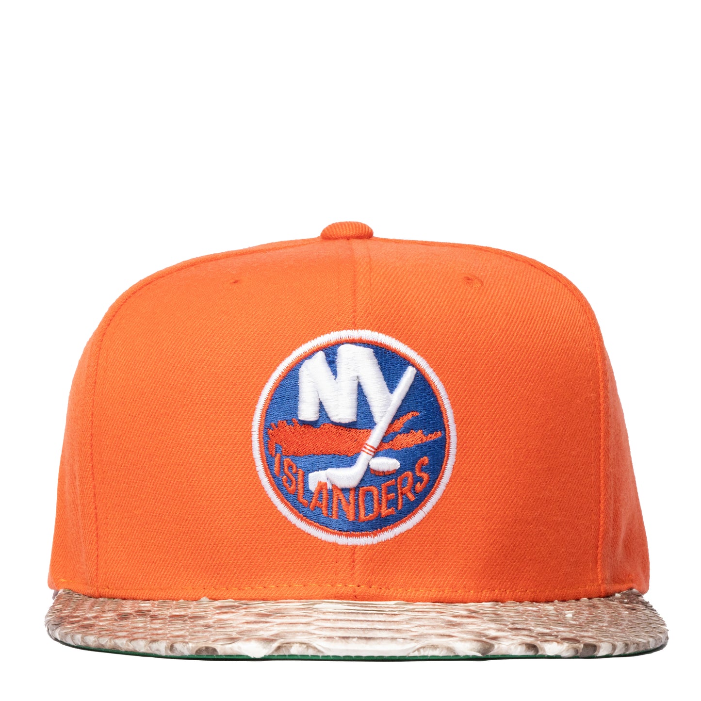 JUST DON New YORK ISLANDERS PYTHON (ORANGE-NATURAL-GREY-GOLD)
