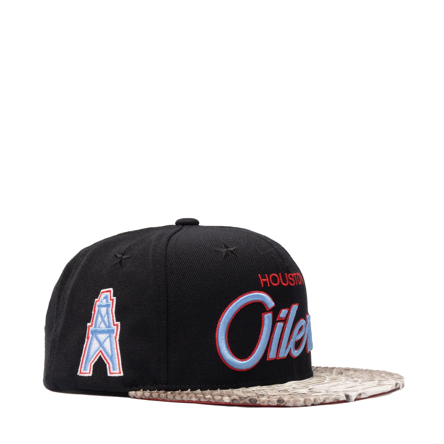 JUST DON HOUSTON OILERS PYTHON (BLACK-natural-RED-gold)