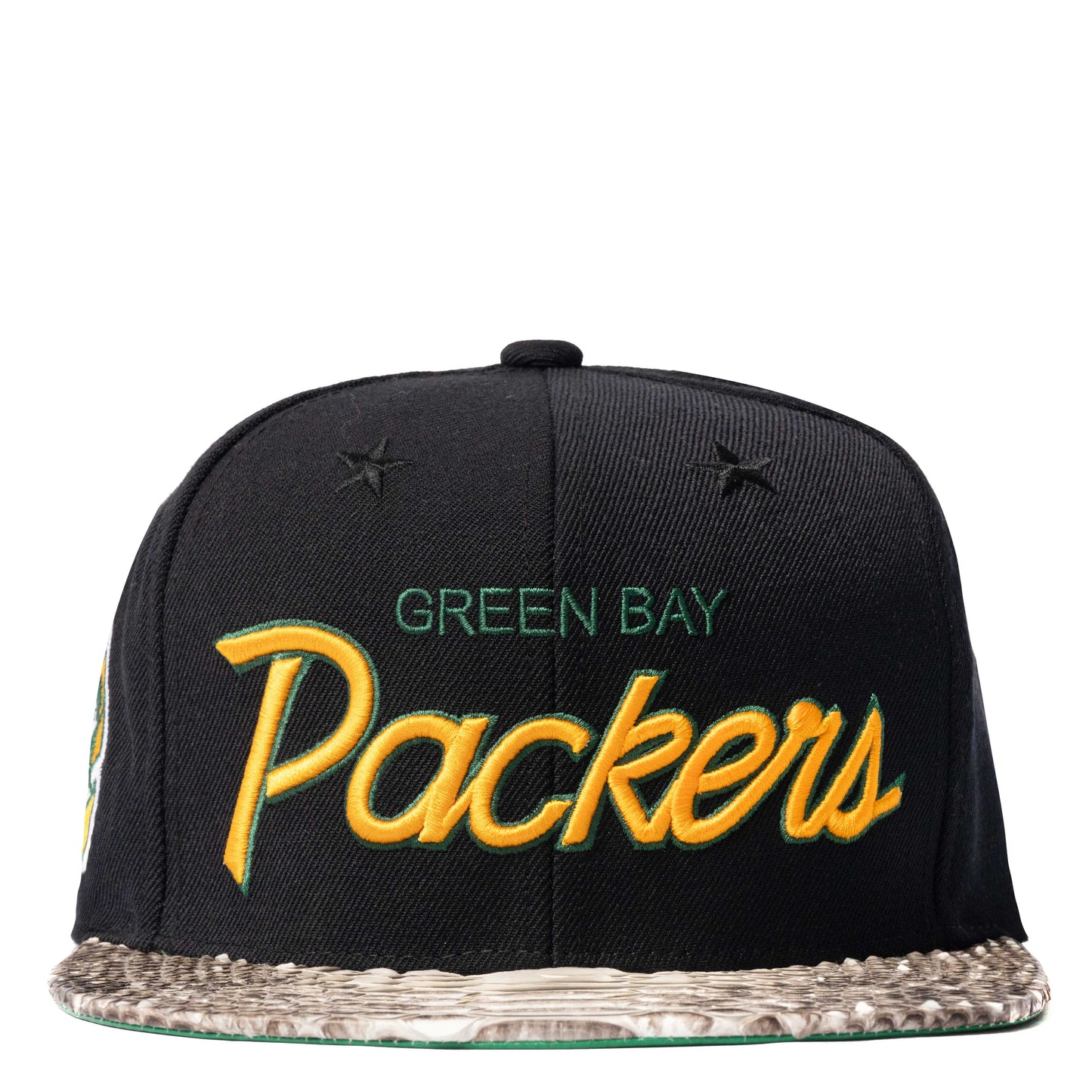 JUST DON GREEN BAY PACKERS PYTHON (BLACK-NATURAL -GREEN-GOLD)