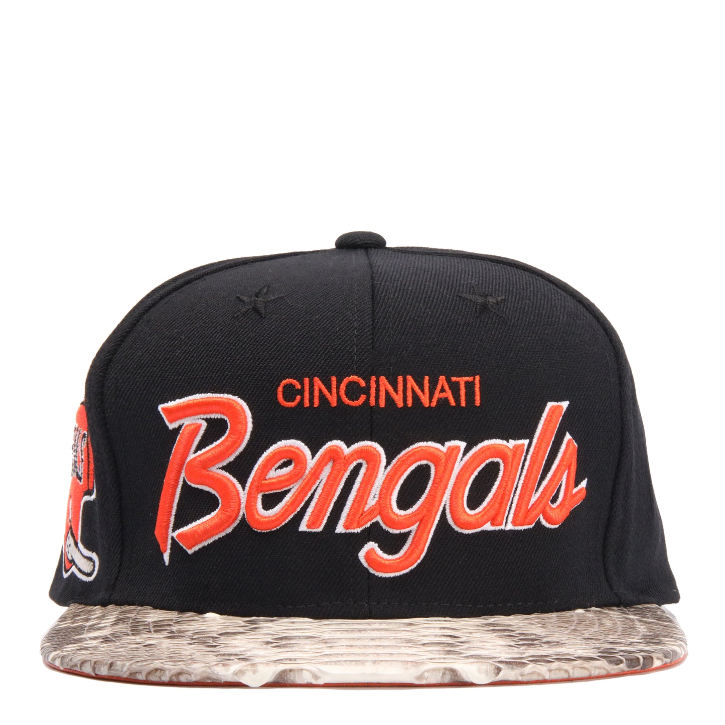 JUST DON CINCINNATI BENGALS PYTHON (BLACK-NATURAL-BLACK-SILVER)