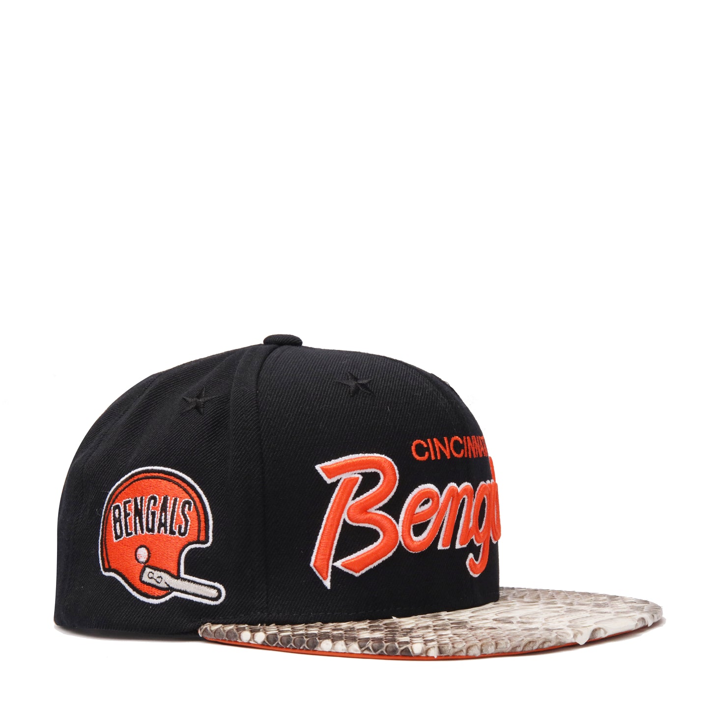 JUST DON CINCINNATI BENGALS PYTHON (BLACK-NATURAL-BLACK-SILVER)