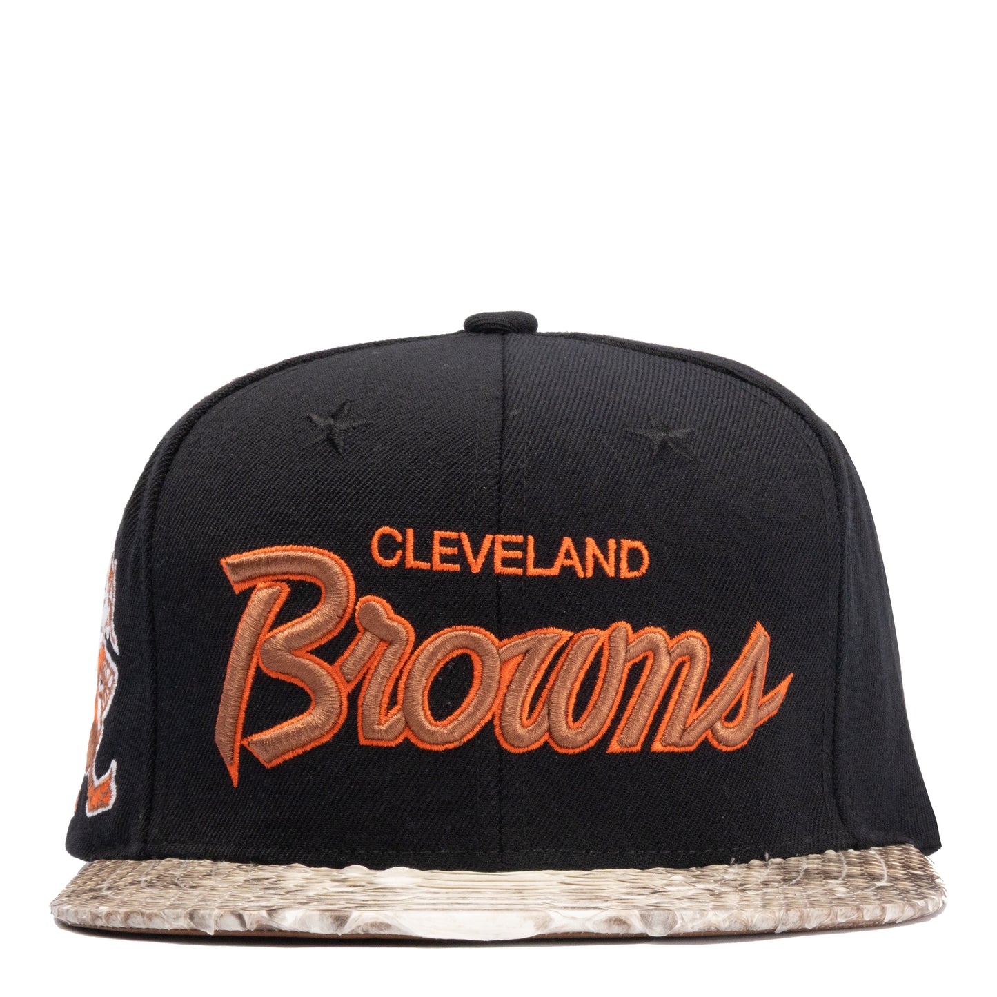 JUST DON CLEVELAND BROWNS PYTHON (BLACK-NATURAL-BROWN-SILVER)