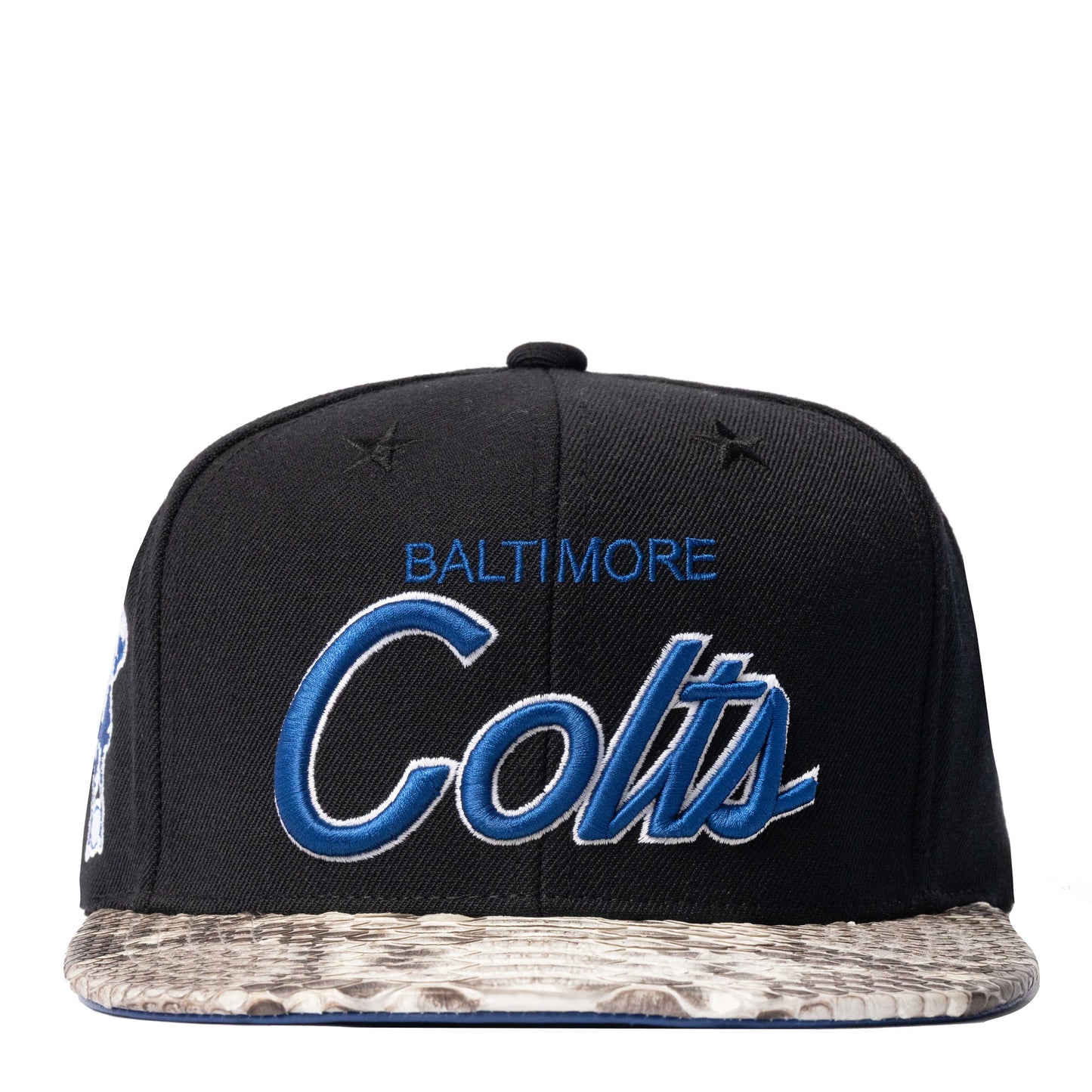 JUST DON BALTIMORE COLTS PYTHON (BLACK-NATURAL-BLUE-SILVER)