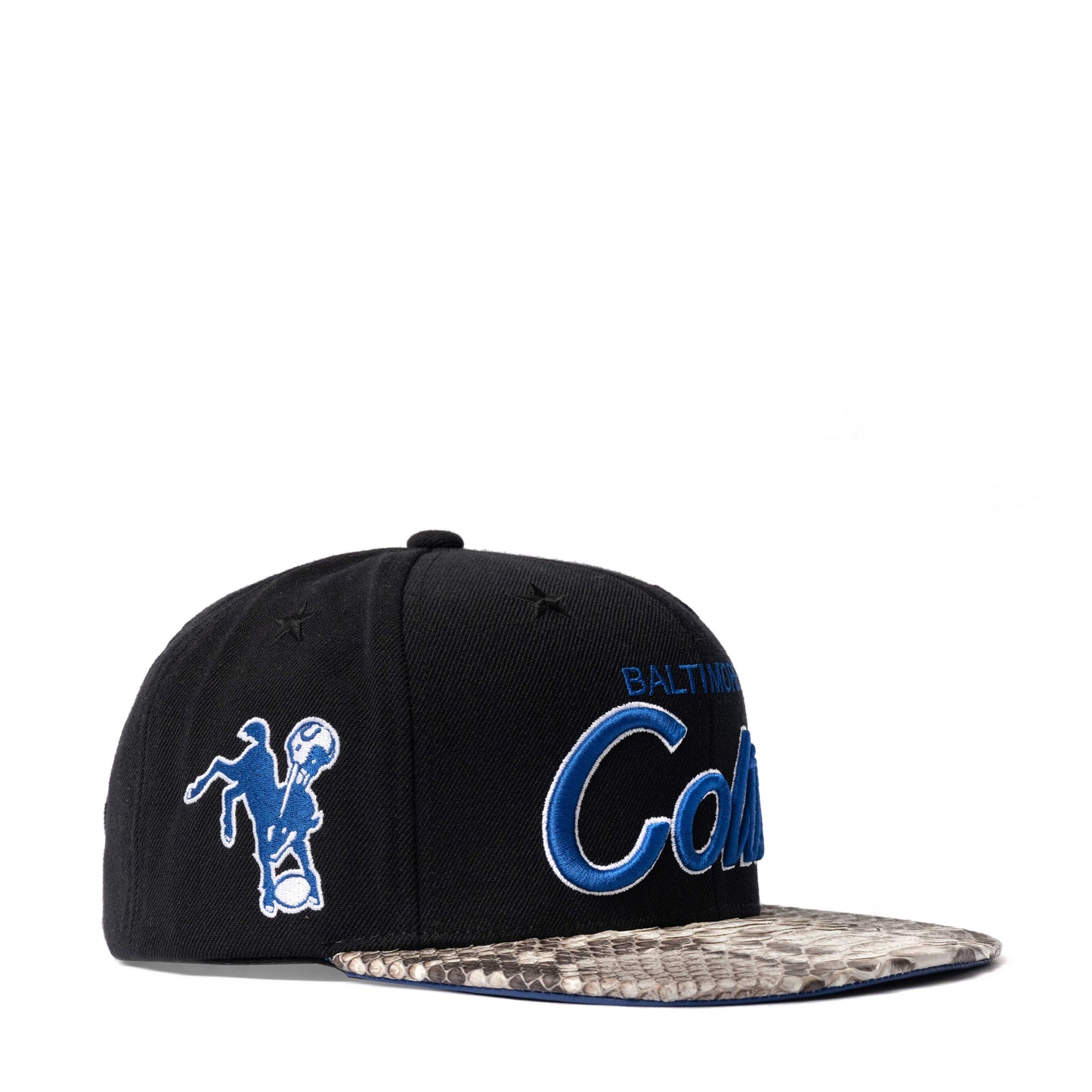 JUST DON BALTIMORE COLTS PYTHON (BLACK-NATURAL-BLUE-SILVER)
