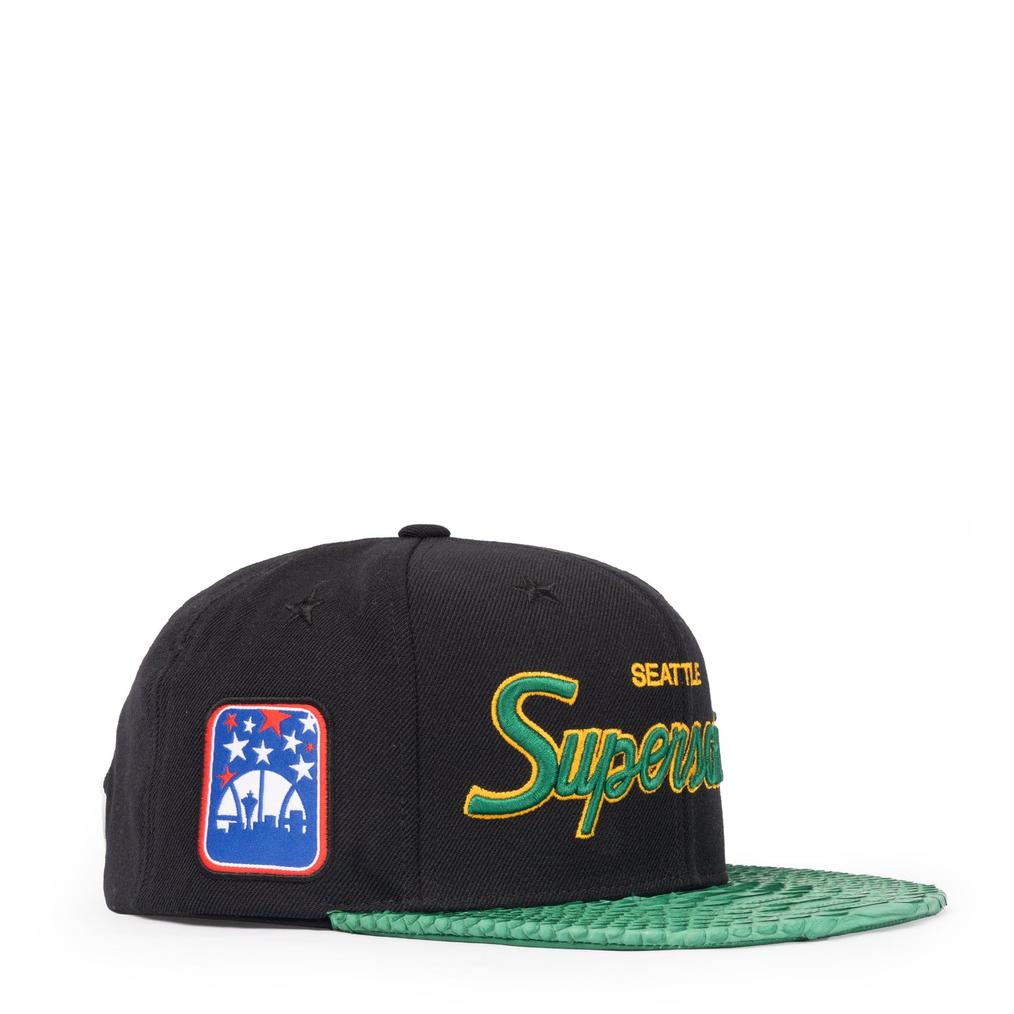 JUST DON SEATTLE SUPERSONICS PYTHON (BLACK-GREEN-GREEN-GOLD)