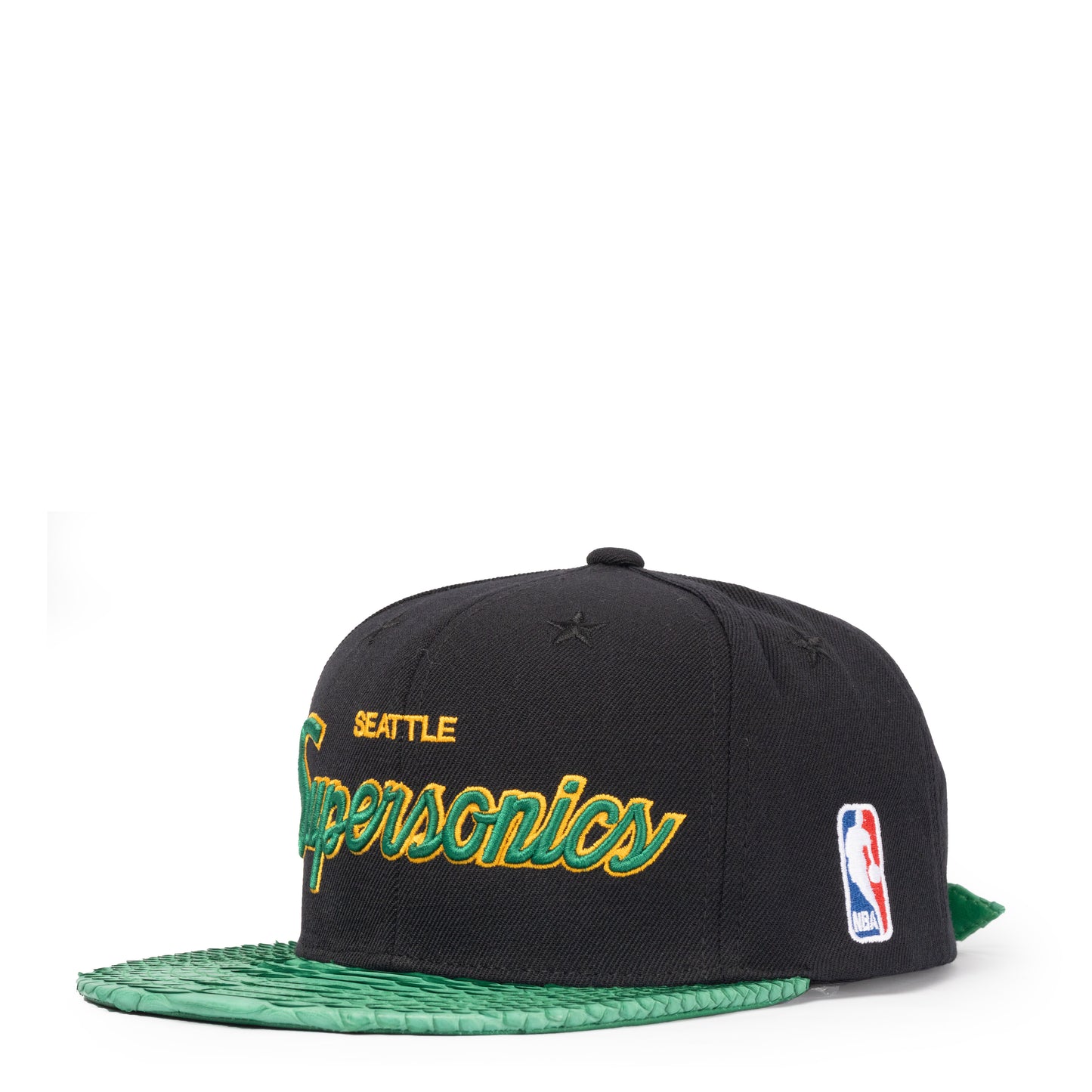 JUST DON SEATTLE SUPERSONICS PYTHON (BLACK-GREEN-GREEN-GOLD)