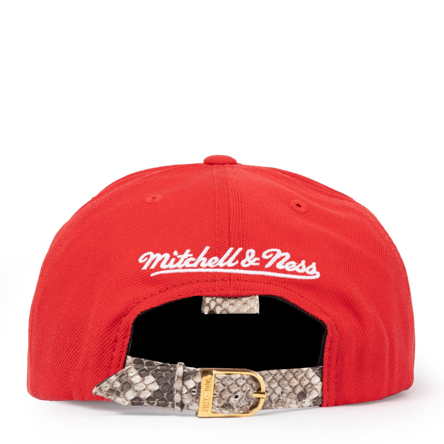 JUST DON CHICAGO BULL “CURSIVE” PYTHON (RED-NATURAL-BLACK-GOLD)