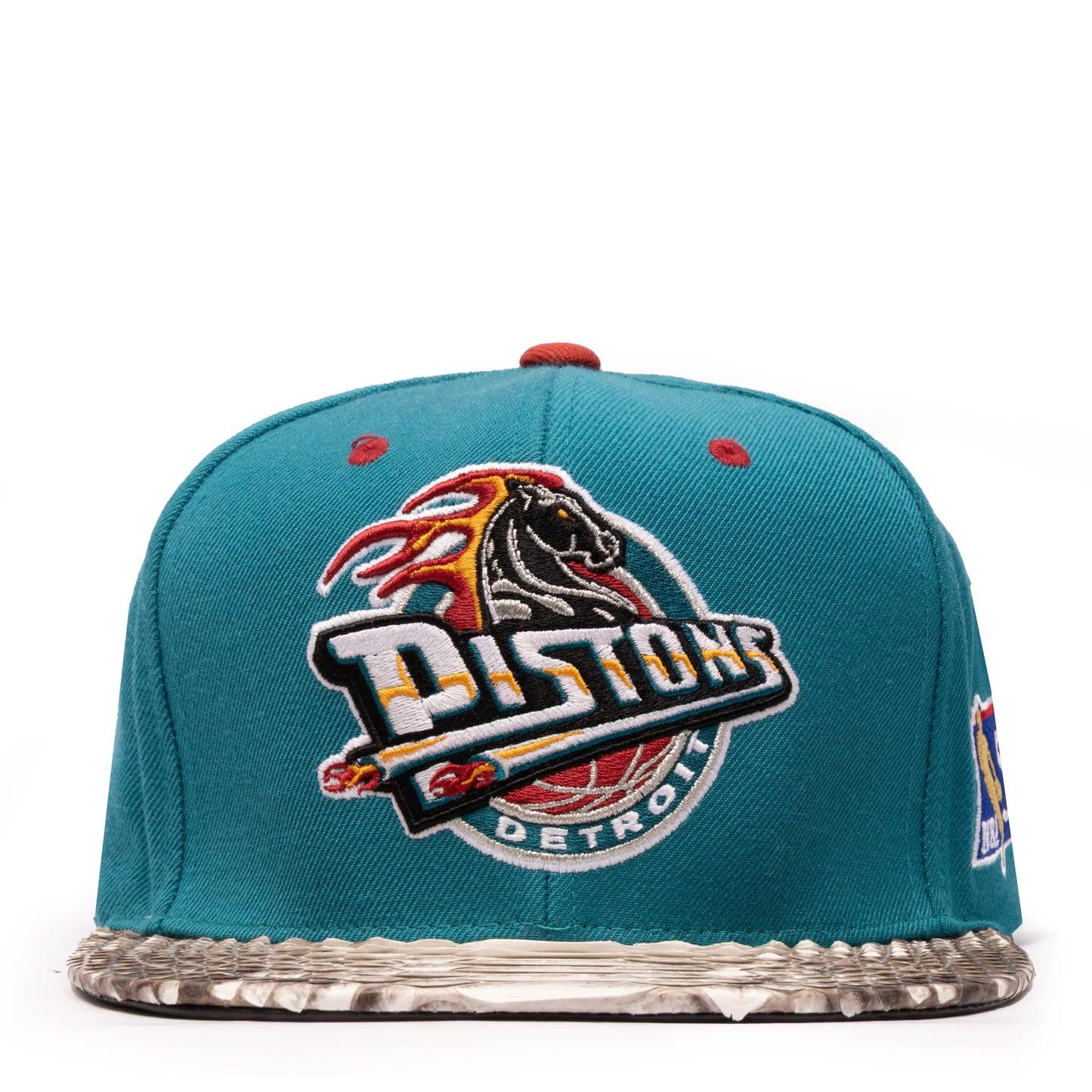 JUST DON DETROIT PISTONS 50th (TEAL-NATURAL BRIM)