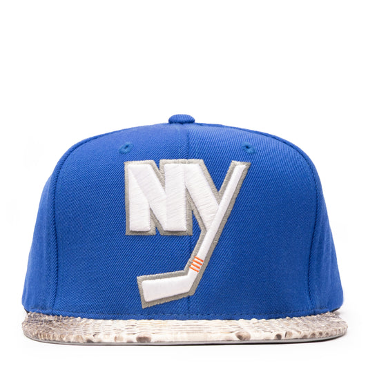 JUST DON NEW YORK ISLANDERS PYTHON (BLUE-NATURAL BRIM)