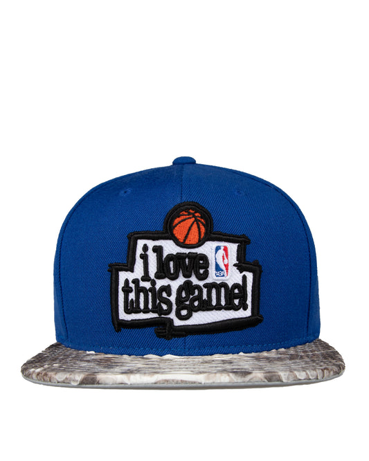 Just Don “i love this game” Blue Hat (Natural Brim)