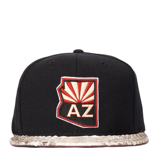 JUST DON ARIZONA COYOTES PYTHON (BLACK-NATURAL-MAROON-GOLD)
