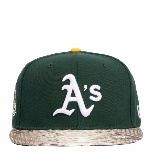 JUST DON OAKLAND A'S PYHTON (WORLD SERIES) (GREEN-NATURAL-DARK GREEN-SILVER)