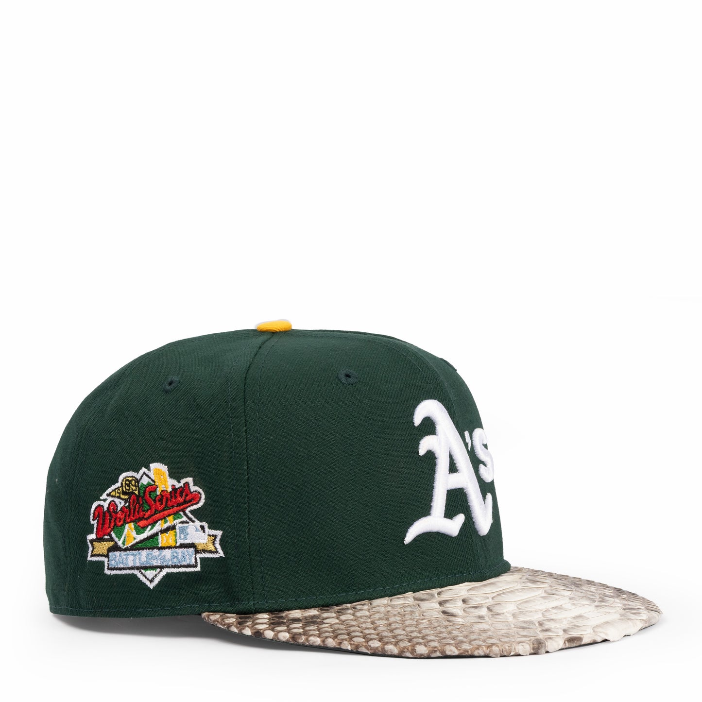 JUST DON OAKLAND A'S PYHTON (WORLD SERIES) (GREEN-NATURAL-DARK GREEN-SILVER)