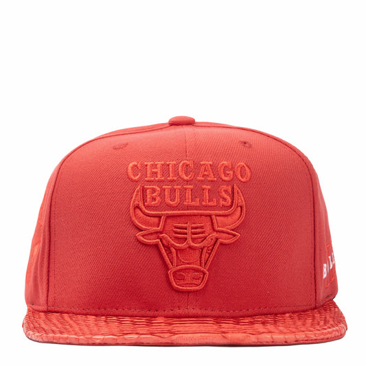 JUST DON CHICAGO BULLS PATCH FLOOD PYTHON (RED-RED-RED-SILVER)