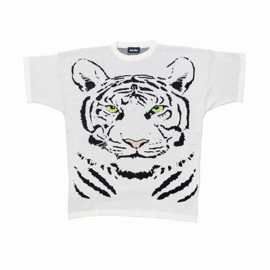 Just Don Tiger Cashmere Knit Shirt