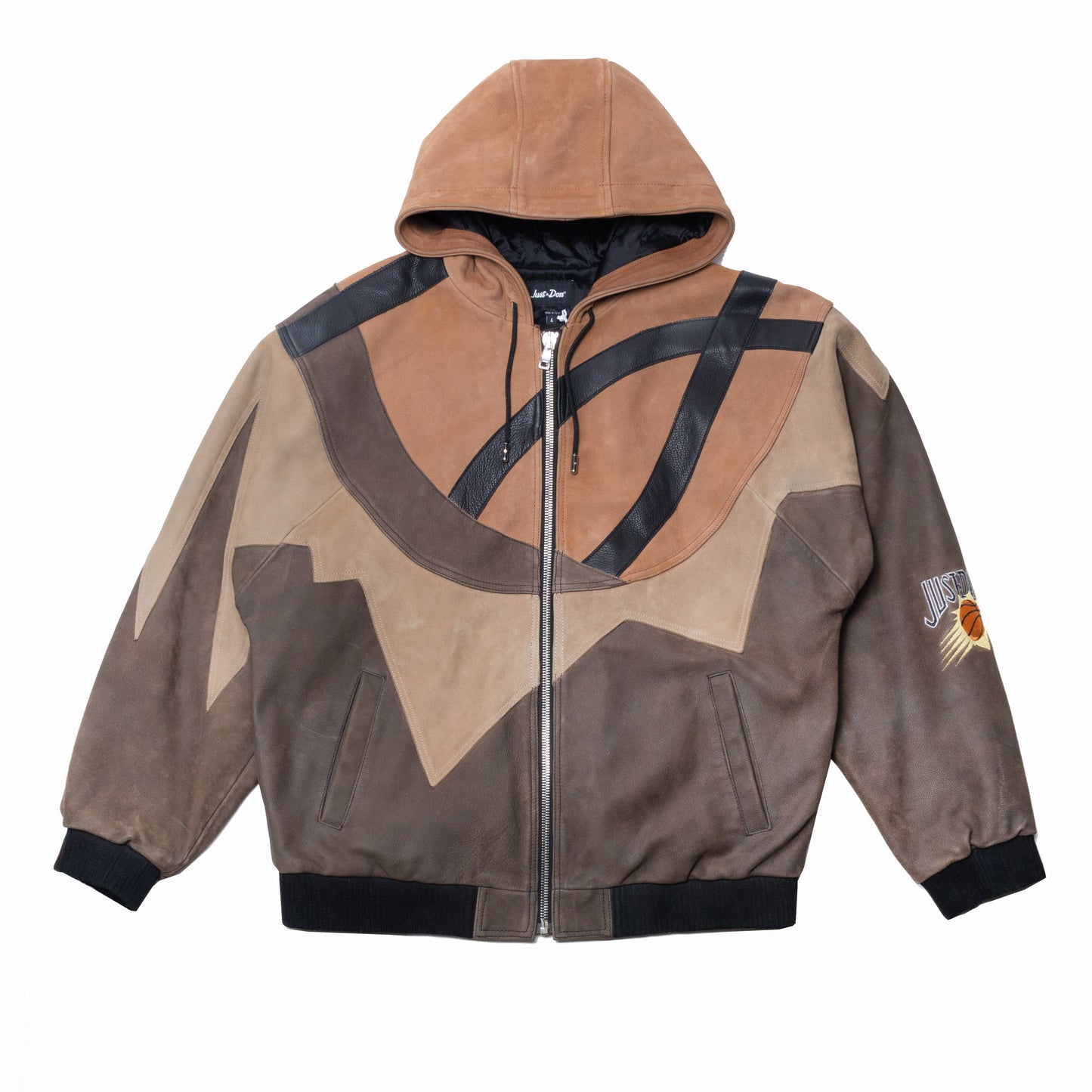 Just Don Phoenix Suns Hooded Leather Jacket