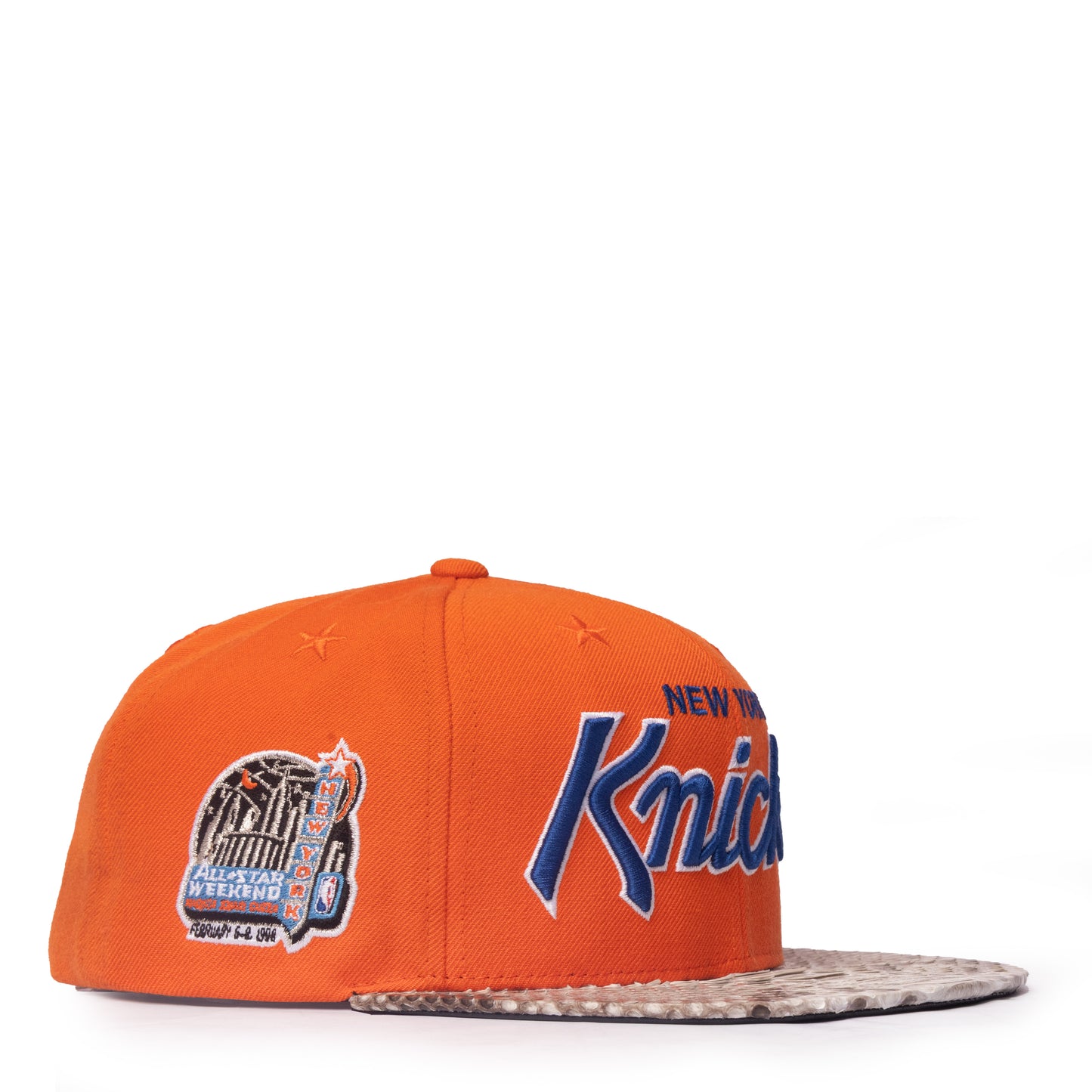 JUST DON NEW YORK KNICKS ALL STAR PYTHON (ORANGE-NATURAL)