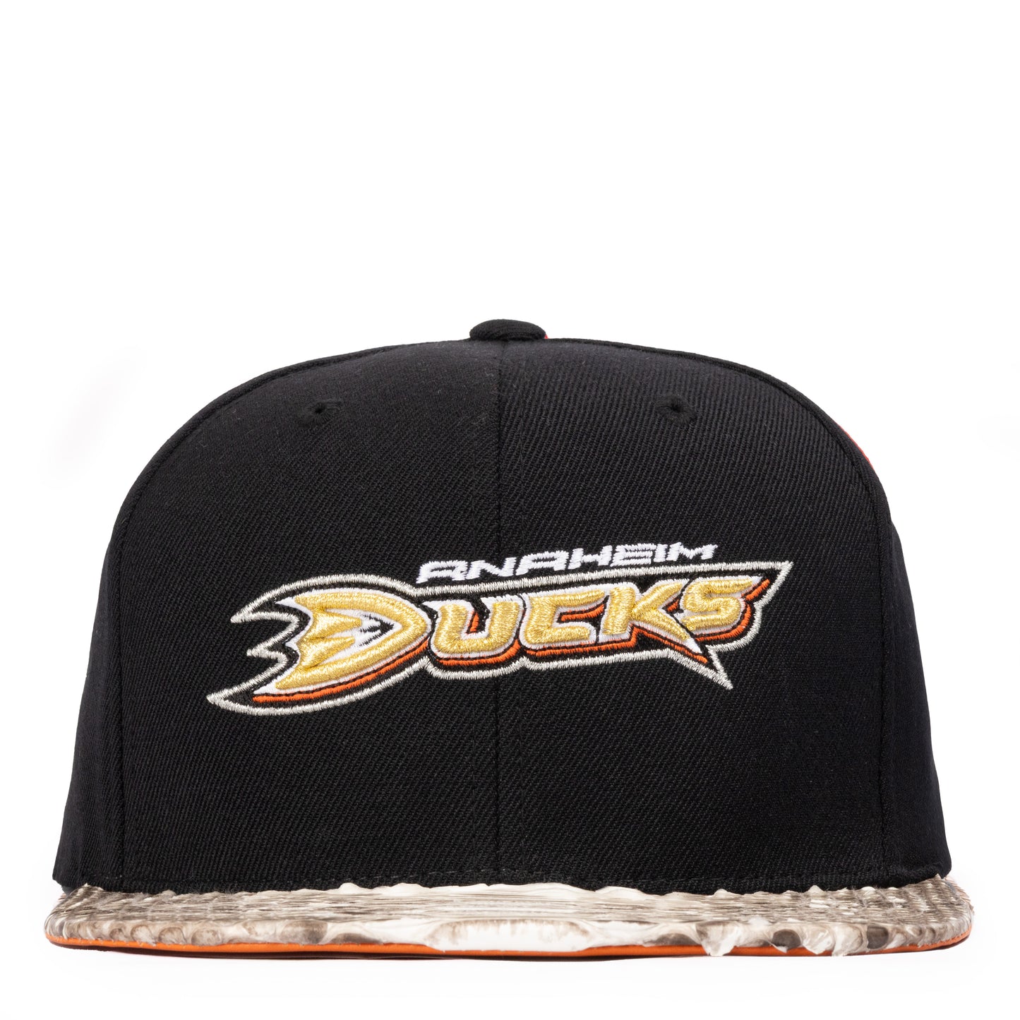 JUST DON ANAHEIM DUCKS PYHTON (BLACK-NATURAL-ORANGE-GOLD)