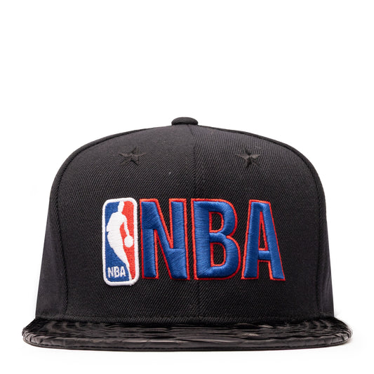 JUST DON NBA LOGO PYHTON (BLACK-BLACK BRIM)