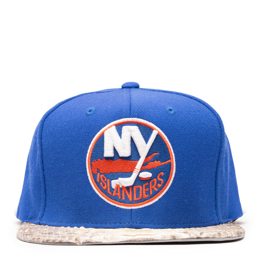 JUST DON NEW YORK ISLANDERS PYTHON (BLUE-NATURAL BRIM)