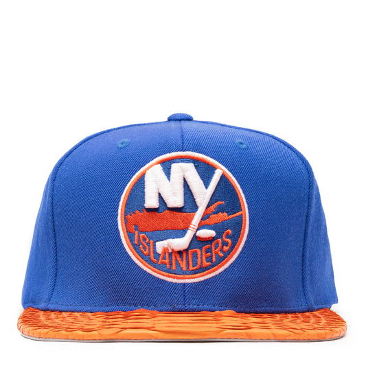 JUST DON NEW YORK ISLANDERS PYTHON (BLUE-ORANGE BRIM)