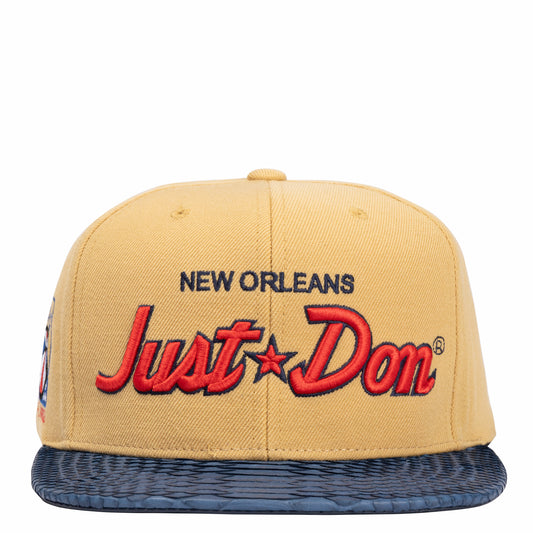 JUST DON NEW ORLEANS PYTHON (KHAKI-NAVY-NAVY-silver)