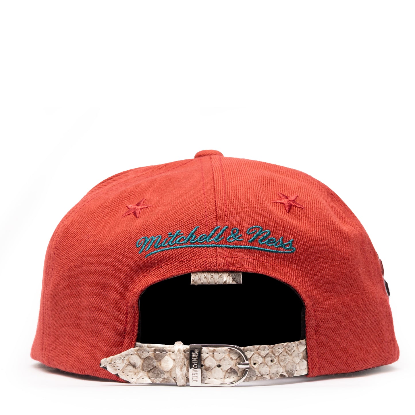JUST DON DETROIT PISTONS PYTHON (DARK RED-NATURAL BRIM)