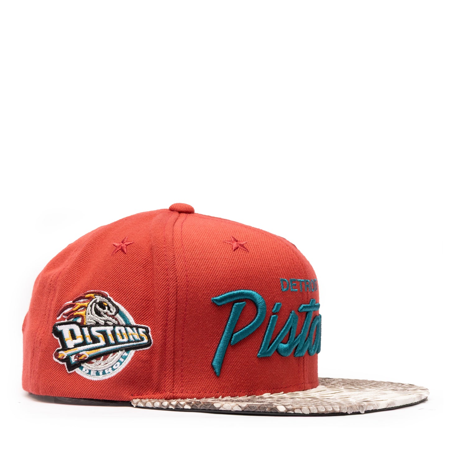 JUST DON DETROIT PISTONS PYTHON (DARK RED-NATURAL BRIM)