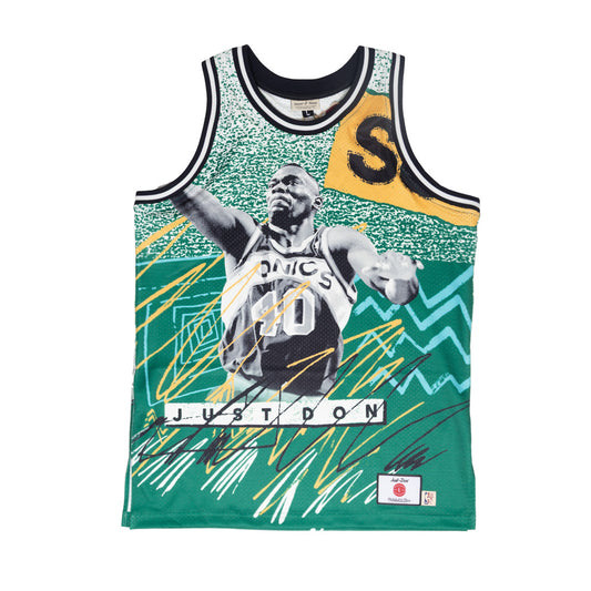 Just Don Seattle Supersonics Payton & Kemp Jersey