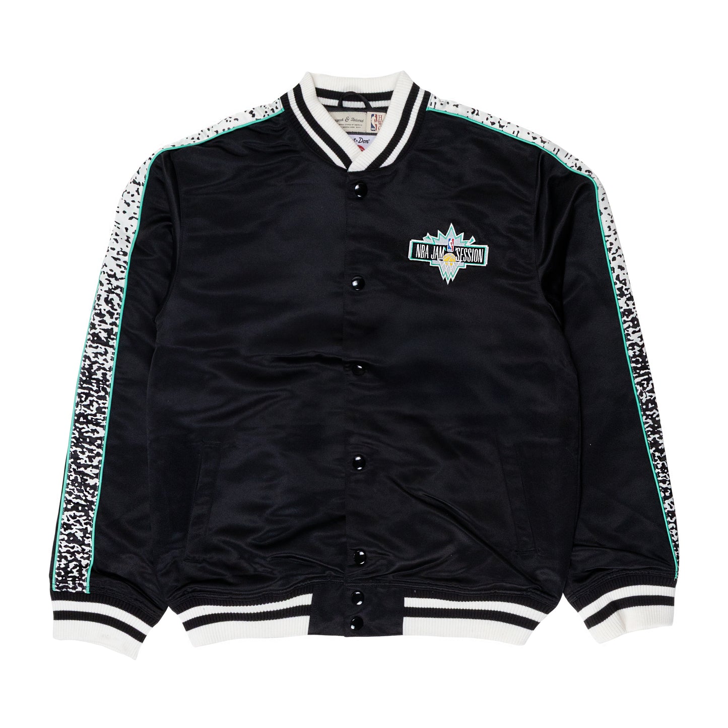 Just Don NBA Jam Session Satin Black Jacket