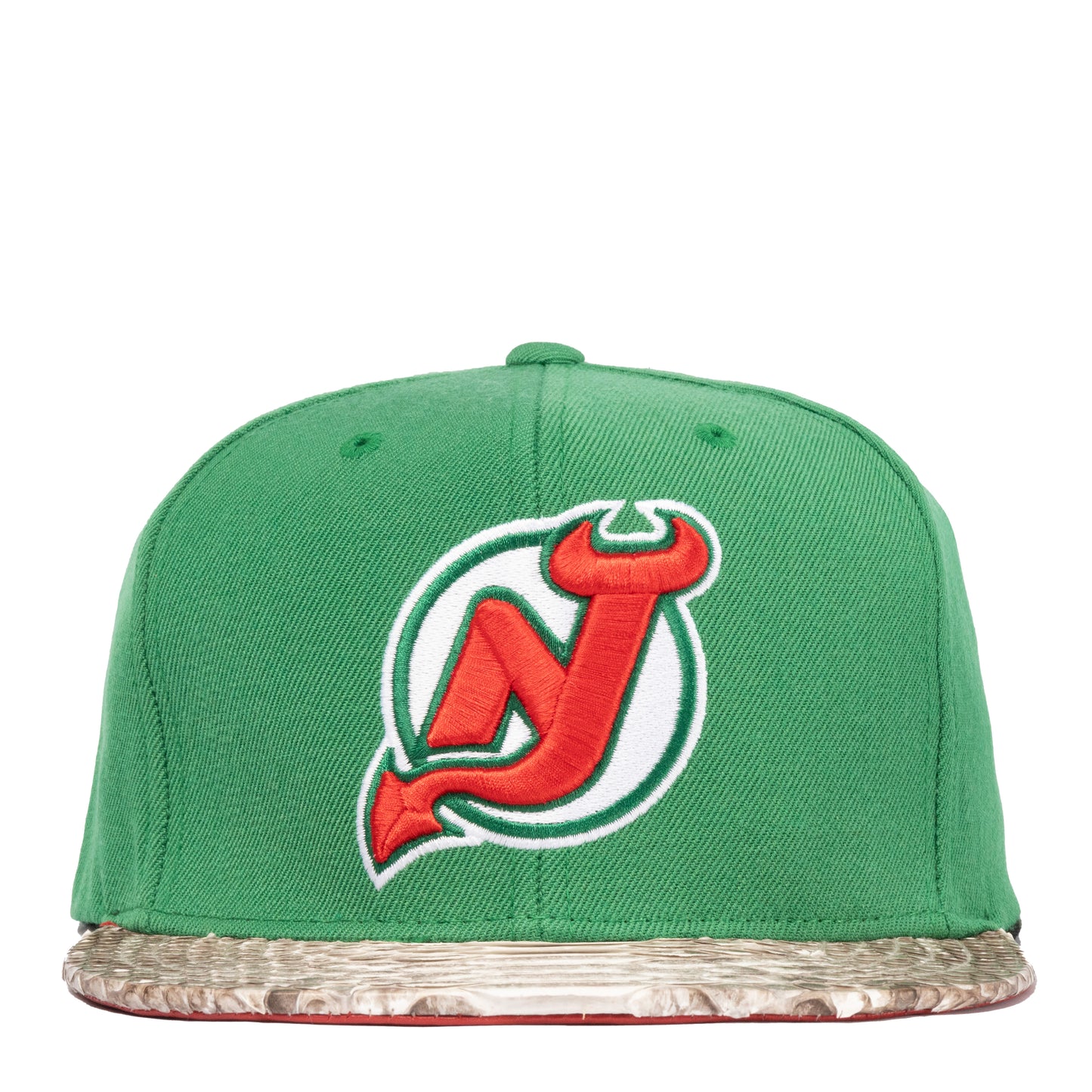 JUST DON NEW JERSEY DEVILS PYTHON (GREEN-NATURAL-RED-GOLD)