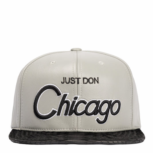 Just Don Chicago python (Grey Leather-Black-Black-Silver)