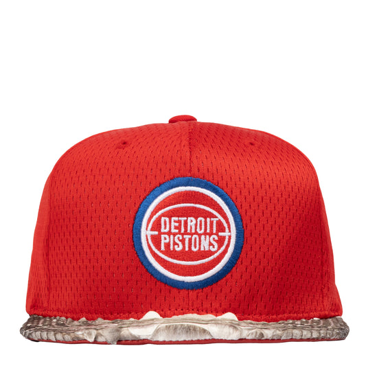 JUST DETROIT PISTONS PYTHON MESH (RED-NATURAL-RED-GOLD)