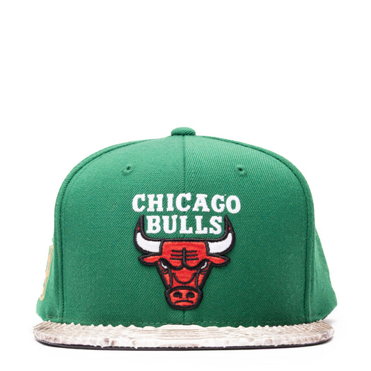 JUST DON CHICAGO BULLS PYTHON (Green-NATURAL BRIM)