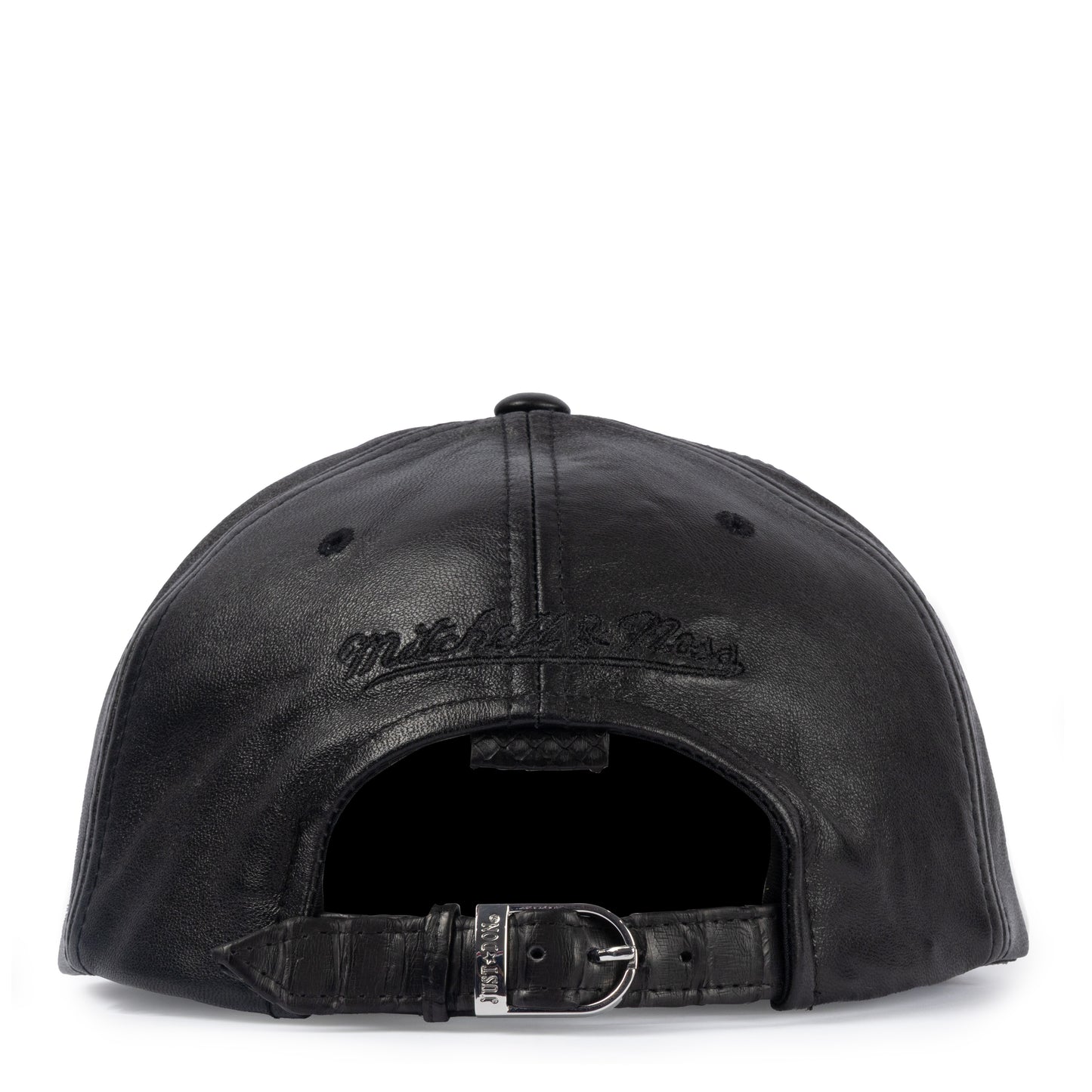 JUST DON BROOKLYN LEATHER PYTHON (BLACK-BLACK-BLACK-SILVER)